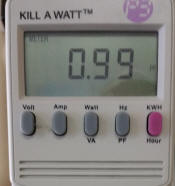 "Kill A Watt" showing .99 power factor
