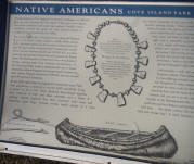 Stamford CT, Cove Island Park "Native Americans" plaque
