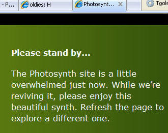 Did I mention - Microsoft Photosynth is overwhelmed?