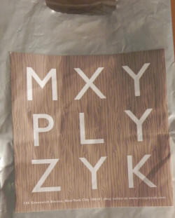 MXYPLYZYK Bag of the Day.  Remember Mr. Mxyplyzyk?