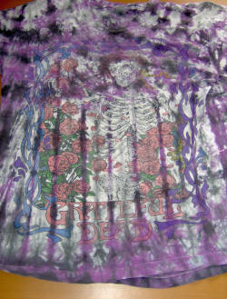 Grateful Dead tie-dye T-shirt.  One of many.  Patience!