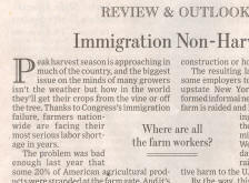 Who will pick our veggies, ponders the Wall Street Journal in its 20 July 2007 editorial.