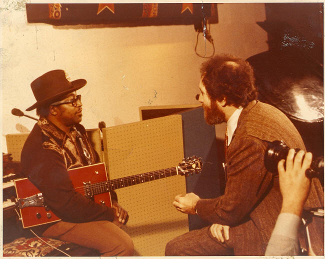 Bo Diddley being interviewed by Dave Marash, ca. 1973.