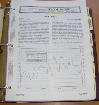 Harry Browne's Special Reports, produced on an H-P 9845B computer