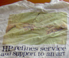 T-shirt:  HP Refines service and support to an art.