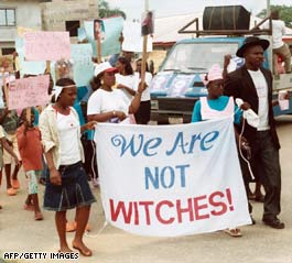 Nigerian Children claiming not to be witches.