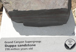 Duppa sandstone at the Grand Canyon rim