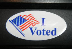 My own "I Voted" sticker