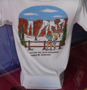 Back of Mount Rushmore T-shirt