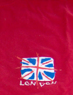 "London" t-shirt, with stylized Union Jack