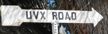Uvx Road sign, Cottonwood, Arizona