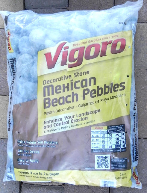 Vigoro Mexican Beach Pebbles - available at Home Depot